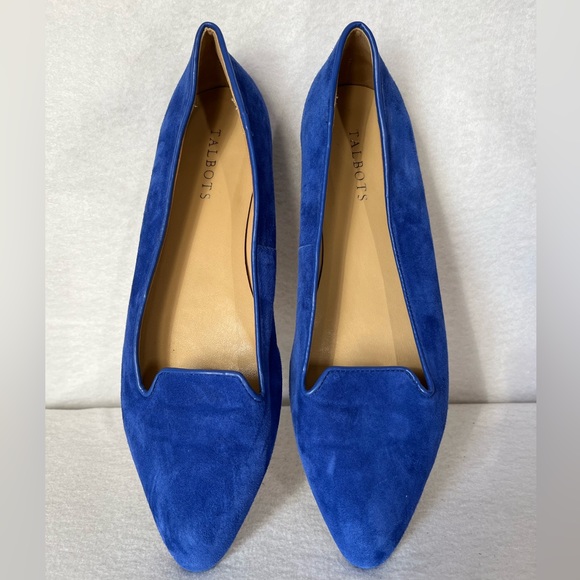 Talbots Blue Suede Flats - Picture 1 of 9